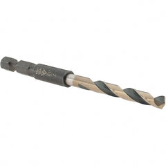 Made in USA - 7/32" High Speed Steel, 135° Point, Hex Shank Maintenance Drill Bit - Benchmark Tooling