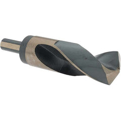 Made in USA - 1-3/16" High Speed Steel, 118° Point, Round with Flats Shank Maintenance Drill Bit - Benchmark Tooling