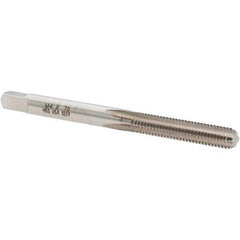 Made in USA - M4x0.70 Metric Coarse 4 Flute Bright Finish High Speed Steel Straight Flute Standard Hand Tap - Bottoming, 2-1/8" OAL, D4 Limit - Exact Industrial Supply