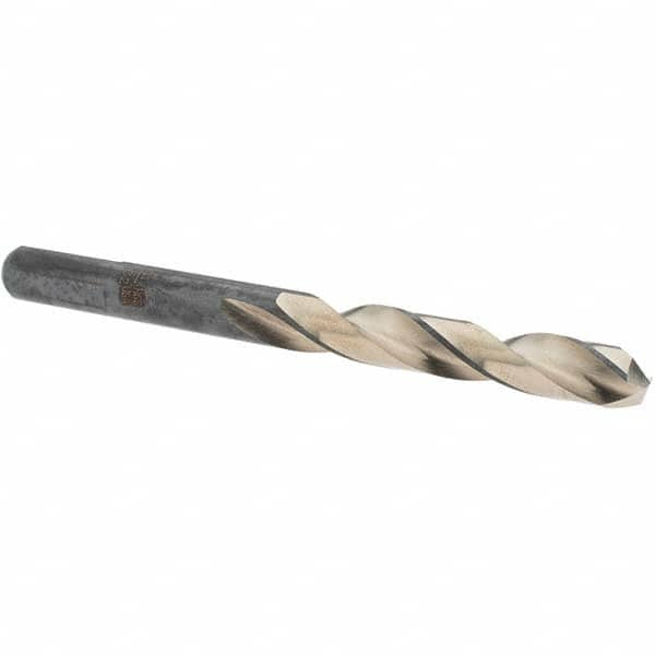 Made in USA - 11/32" High Speed Steel, 135° Point, Round with Flats Shank Maintenance Drill Bit - Benchmark Tooling