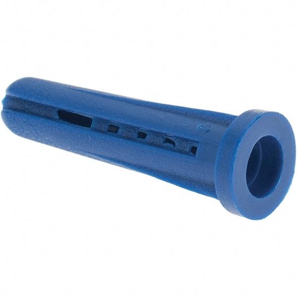 Value Collection - #8 to #10 Screw, 3/16" Diam, 7/8" Long, Plug Drywall & Hollow Wall Anchor - Plastic, Use with Concrete/Masonry, Drywall & Wallboard - Benchmark Tooling