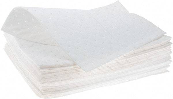 Brady SPC Sorbents - 30 Gal Capacity per Package, Oil Only Pad - 19" Long x 15" Wide, Green, Polypropylene - Benchmark Tooling