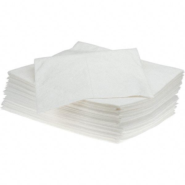 Brady SPC Sorbents - 26 Gal Capacity per Package, Oil Only Pad - 19" Long x 15" Wide, White - Benchmark Tooling