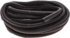 Value Collection - 25' Long, Flexible Wire Loom Conduit - Plastic, 1/4" ID - Benchmark Tooling