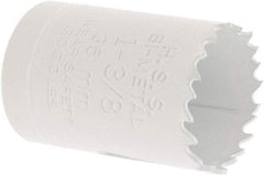 Value Collection - 1-3/8" Diam, 1-1/2" Cutting Depth, Hole Saw - Bi-Metal Saw, Toothed Edge - Benchmark Tooling