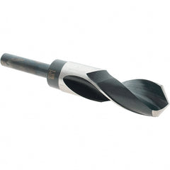 Import - 1-1/16" Drill, 118° Point, High Speed Steel Silver Deming & Reduced Shank Drill Bit - Benchmark Tooling