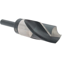 Import - 1-3/8" Drill, 118° Point, High Speed Steel Silver Deming & Reduced Shank Drill Bit - Benchmark Tooling