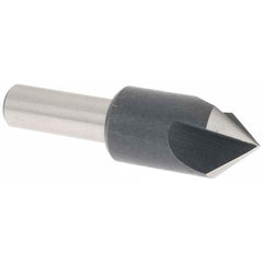 Value Collection - 5/8" Head Diam, 3/8" Shank Diam, 3 Flute 82° High Speed Steel Countersink - Benchmark Tooling