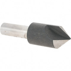 Value Collection - 5/8" Head Diam, 3/8" Shank Diam, 1 Flute 82° High Speed Steel Countersink - Benchmark Tooling