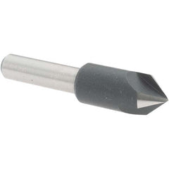 Value Collection - 3/8" Head Diam, 1/4" Shank Diam, 3 Flute 82° High Speed Steel Countersink - Benchmark Tooling