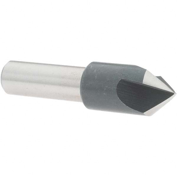 Value Collection - 1/2" Head Diam, 3/8" Shank Diam, 3 Flute 82° High Speed Steel Countersink - Benchmark Tooling