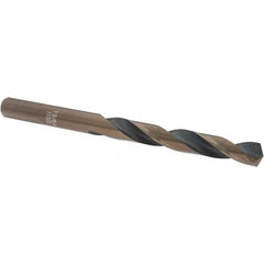 Import - 19/64" High Speed Steel, 135° Point, Round with Flats Shank Maintenance Drill Bit - Benchmark Tooling