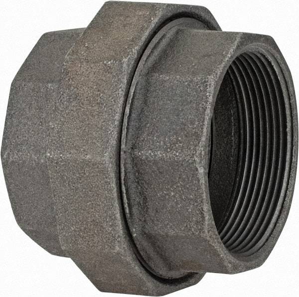 Value Collection - Class 150, 3" Black Pipe Union - Threaded, Malleable Iron - Benchmark Tooling