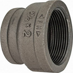 Value Collection - Class 150, 2-1/2 x 2" Black Pipe Reducing Bushing - Threaded, Malleable Iron - Benchmark Tooling