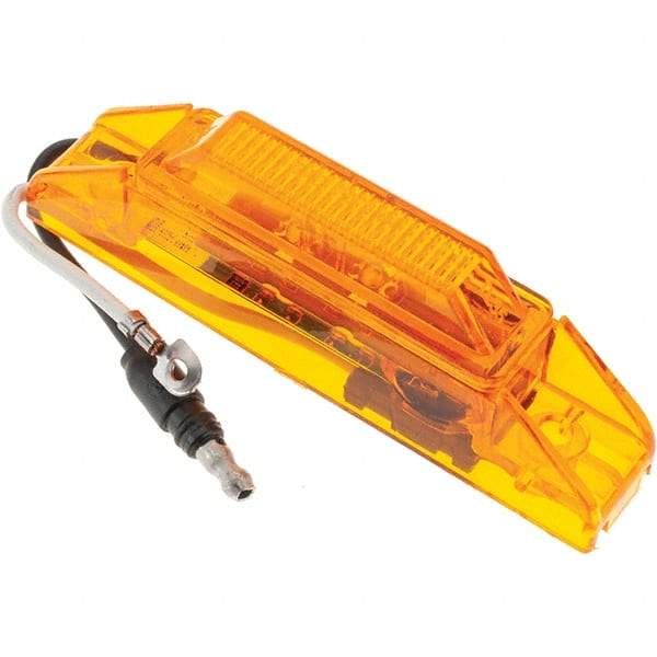 Truck-Lite - 4" Long, 0.05 Amp, LED Side Marker Light Kit - 12 Volts, Yellow - Benchmark Tooling