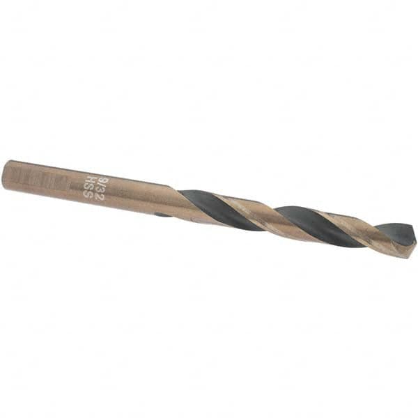 Import - 9/32" High Speed Steel, 135° Point, Round with Flats Shank Maintenance Drill Bit - Benchmark Tooling