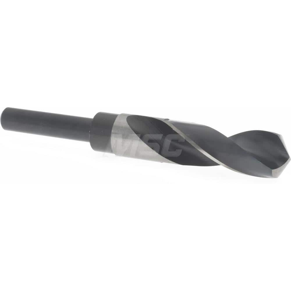 Reduced Shank Drill Bit: 7/8'' Dia, 1/2'' Shank Dia, 118  ™, High Speed Steel 6'' OAL, 3'' Flute Length, Coated Finish, Straight-Cylindrical Shank, RH Cut