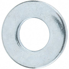 Value Collection - M8 Screw, Grade 12.9 Steel Standard Flat Washer - 9mm ID x 18.5mm OD, 1.6mm Thick, Zinc-Plated Finish - Benchmark Tooling
