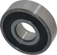 SKF - 10mm Bore Diam, 26mm OD, Double Seal Deep Groove Radial Ball Bearing - 8mm Wide, 1 Row, Round Bore, 1,960 Nm Static Capacity, 4,750 Nm Dynamic Capacity - Benchmark Tooling