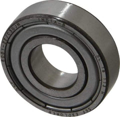 SKF - 12mm Bore Diam, 28mm OD, Double Shield Deep Groove Radial Ball Bearing - 8mm Wide, 1 Row, Round Bore, 2,360 Nm Static Capacity, 5,400 Nm Dynamic Capacity - Benchmark Tooling