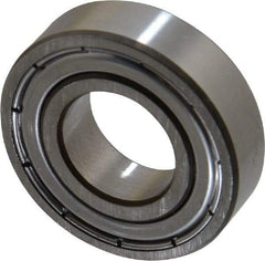 SKF - 15mm Bore Diam, 32mm OD, Double Shield Deep Groove Radial Ball Bearing - 9mm Wide, 1 Row, Round Bore, 2,850 Nm Static Capacity, 5,850 Nm Dynamic Capacity - Benchmark Tooling