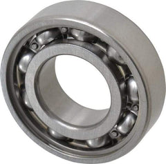 SKF - 20mm Bore Diam, 42mm OD, Open Deep Groove Radial Ball Bearing - 12mm Wide, 1 Row, Round Bore, 5,000 Nm Static Capacity, 9,950 Nm Dynamic Capacity - Benchmark Tooling