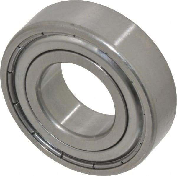 SKF - 20mm Bore Diam, 42mm OD, Double Shield Deep Groove Radial Ball Bearing - 12mm Wide, 1 Row, Round Bore, 5,000 Nm Static Capacity, 9,950 Nm Dynamic Capacity - Benchmark Tooling