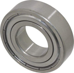 SKF - 20mm Bore Diam, 42mm OD, Double Shield Deep Groove Radial Ball Bearing - 12mm Wide, 1 Row, Round Bore, 5,000 Nm Static Capacity, 9,950 Nm Dynamic Capacity - Benchmark Tooling