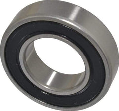 SKF - 25mm Bore Diam, 47mm OD, Double Seal Deep Groove Radial Ball Bearing - 12mm Wide, 1 Row, Round Bore, 6,550 Nm Static Capacity, 11,900 Nm Dynamic Capacity - Benchmark Tooling