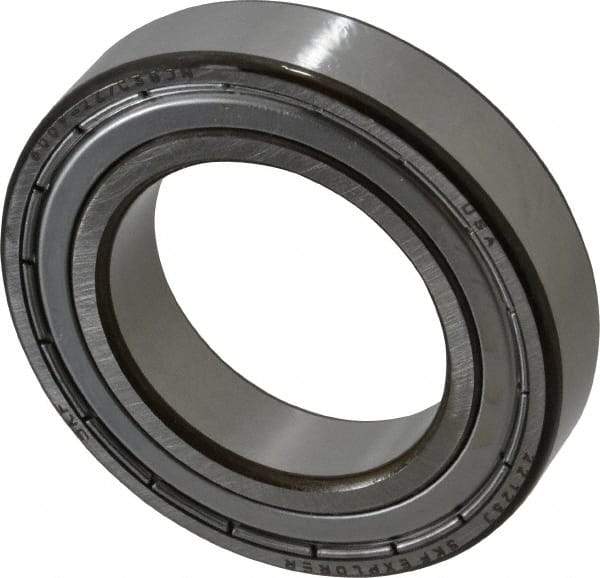 SKF - 45mm Bore Diam, 75mm OD, Double Shield Deep Groove Radial Ball Bearing - 16mm Wide, 1 Row, Round Bore, 14,600 Nm Static Capacity, 22,100 Nm Dynamic Capacity - Benchmark Tooling