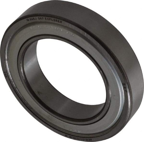 SKF - 50mm Bore Diam, 80mm OD, Double Shield Deep Groove Radial Ball Bearing - 16mm Wide, 1 Row, Round Bore, 16,000 Nm Static Capacity, 22,900 Nm Dynamic Capacity - Benchmark Tooling