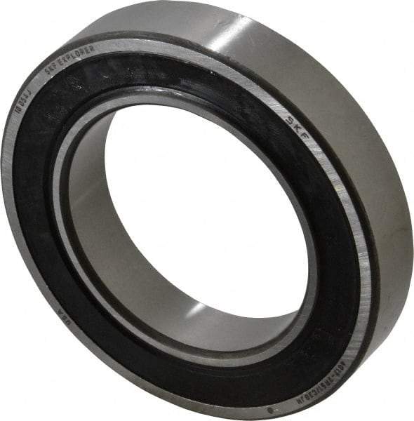 SKF - 60mm Bore Diam, 95mm OD, Double Seal Deep Groove Radial Ball Bearing - 18mm Wide, 1 Row, Round Bore, 23,200 Nm Static Capacity, 30,700 Nm Dynamic Capacity - Benchmark Tooling