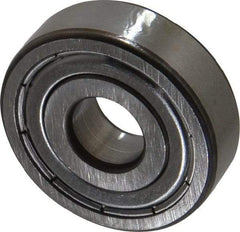 SKF - 10mm Bore Diam, 30mm OD, Double Shield Deep Groove Radial Ball Bearing - 9mm Wide, 1 Row, Round Bore, 2,360 Nm Static Capacity, 5,400 Nm Dynamic Capacity - Benchmark Tooling