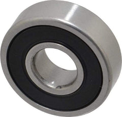 SKF - 12mm Bore Diam, 32mm OD, Double Seal Deep Groove Radial Ball Bearing - 10mm Wide, 1 Row, Round Bore, 3,100 Nm Static Capacity, 7,280 Nm Dynamic Capacity - Benchmark Tooling