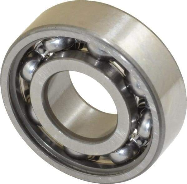 SKF - 15mm Bore Diam, 35mm OD, Open Deep Groove Radial Ball Bearing - 11mm Wide, 1 Row, Round Bore, 3,750 Nm Static Capacity, 8,060 Nm Dynamic Capacity - Benchmark Tooling