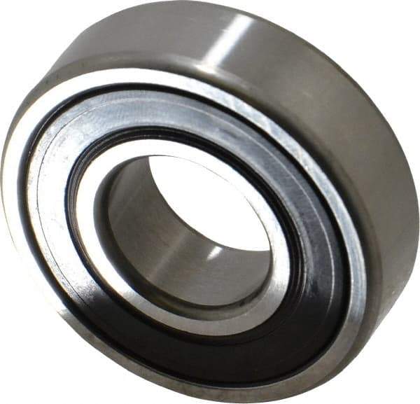 SKF - 20mm Bore Diam, 47mm OD, Double Seal Deep Groove Radial Ball Bearing - 14mm Wide, 1 Row, Round Bore, 6,550 Nm Static Capacity, 13,500 Nm Dynamic Capacity - Benchmark Tooling