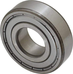 SKF - 20mm Bore Diam, 47mm OD, Double Shield Deep Groove Radial Ball Bearing - 14mm Wide, 1 Row, Round Bore, 6,550 Nm Static Capacity, 13,500 Nm Dynamic Capacity - Benchmark Tooling