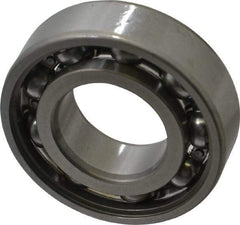 SKF - 25mm Bore Diam, 52mm OD, Open Deep Groove Radial Ball Bearing - 15mm Wide, 1 Row, Round Bore, 7,800 Nm Static Capacity, 14,800 Nm Dynamic Capacity - Benchmark Tooling