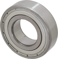 SKF - 25mm Bore Diam, 52mm OD, Double Shield Deep Groove Radial Ball Bearing - 15mm Wide, 1 Row, Round Bore, 7,800 Nm Static Capacity, 14,800 Nm Dynamic Capacity - Benchmark Tooling
