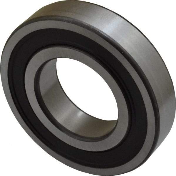 SKF - 40mm Bore Diam, 80mm OD, Double Seal Deep Groove Radial Ball Bearing - 18mm Wide, 1 Row, Round Bore, 19,000 Nm Static Capacity, 32,500 Nm Dynamic Capacity - Benchmark Tooling