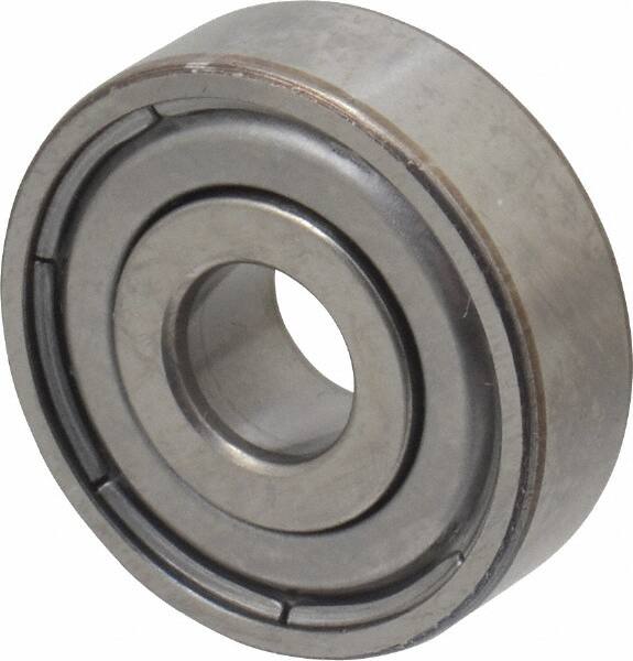 SKF - 7mm Bore Diam, 22mm OD, Double Shield Deep Groove Radial Ball Bearing - 7mm Wide, 1 Row, Round Bore, 1,370 Nm Static Capacity, 3,450 Nm Dynamic Capacity - Benchmark Tooling