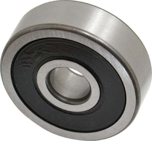 SKF - 10mm Bore Diam, 35mm OD, Double Seal Deep Groove Radial Ball Bearing - 11mm Wide, 1 Row, Round Bore, 3,400 Nm Static Capacity, 8,520 Nm Dynamic Capacity - Benchmark Tooling