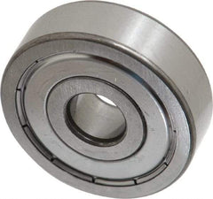 SKF - 10mm Bore Diam, 35mm OD, Double Shield Deep Groove Radial Ball Bearing - 11mm Wide, 1 Row, Round Bore, 3,400 Nm Static Capacity, 8,520 Nm Dynamic Capacity - Benchmark Tooling