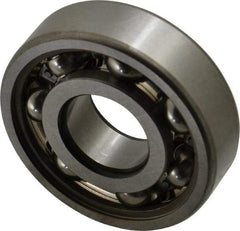 SKF - 20mm Bore Diam, 52mm OD, Open Deep Groove Radial Ball Bearing - 15mm Wide, 1 Row, Round Bore, 7,800 Nm Static Capacity, 16,800 Nm Dynamic Capacity - Benchmark Tooling