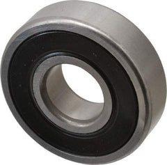 SKF - 20mm Bore Diam, 52mm OD, Double Seal Deep Groove Radial Ball Bearing - 15mm Wide, 1 Row, Round Bore, 7,800 Nm Static Capacity, 16,800 Nm Dynamic Capacity - Benchmark Tooling
