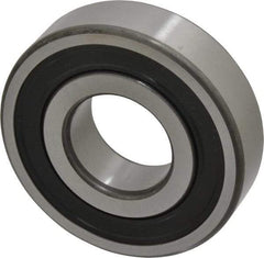 SKF - 30mm Bore Diam, 72mm OD, Double Seal Deep Groove Radial Ball Bearing - 19mm Wide, 1 Row, Round Bore, 16,000 Nm Static Capacity, 29,600 Nm Dynamic Capacity - Benchmark Tooling