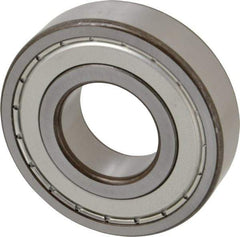 SKF - 35mm Bore Diam, 80mm OD, Double Shield Deep Groove Radial Ball Bearing - 21mm Wide, 1 Row, Round Bore, 19,000 Nm Static Capacity, 35,100 Nm Dynamic Capacity - Benchmark Tooling