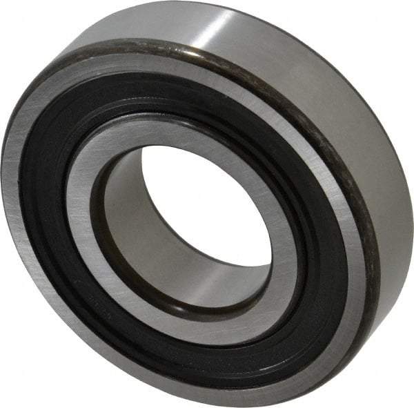 SKF - 40mm Bore Diam, 90mm OD, Double Seal Deep Groove Radial Ball Bearing - 23mm Wide, 1 Row, Round Bore, 24,000 Nm Static Capacity, 42,300 Nm Dynamic Capacity - Benchmark Tooling