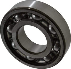 SKF - 45mm Bore Diam, 100mm OD, Open Deep Groove Radial Ball Bearing - 25mm Wide, 1 Row, Round Bore, 31,500 Nm Static Capacity, 55,300 Nm Dynamic Capacity - Benchmark Tooling