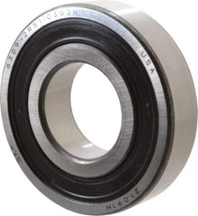 SKF - 45mm Bore Diam, 100mm OD, Double Seal Deep Groove Radial Ball Bearing - 25mm Wide, 1 Row, Round Bore, 31,500 Nm Static Capacity, 55,300 Nm Dynamic Capacity - Benchmark Tooling